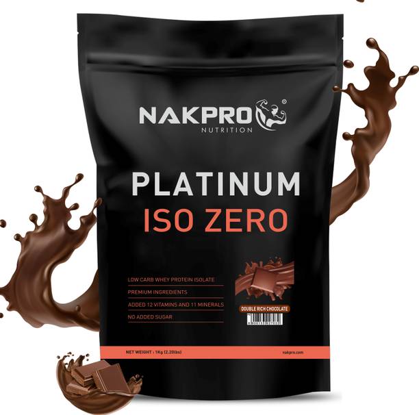 Nakpro Platinum ISO Zero | Whey Protein Isolate Supplement Powder with Easy Digesting Whey Protein