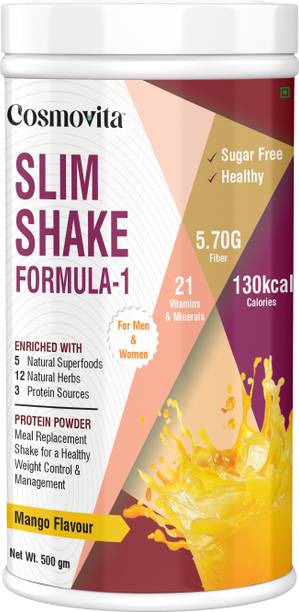 Cosmovita Nutritional Formula-1 Slim Shake for Weight Control & Management Ayurvedic Herbs Nutrition Drink