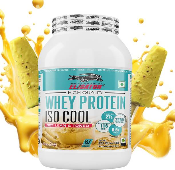 Eligator ISO Cool Whey Isolate Whey Protein Powder for men High-Quality Post-Workout Whey Protein