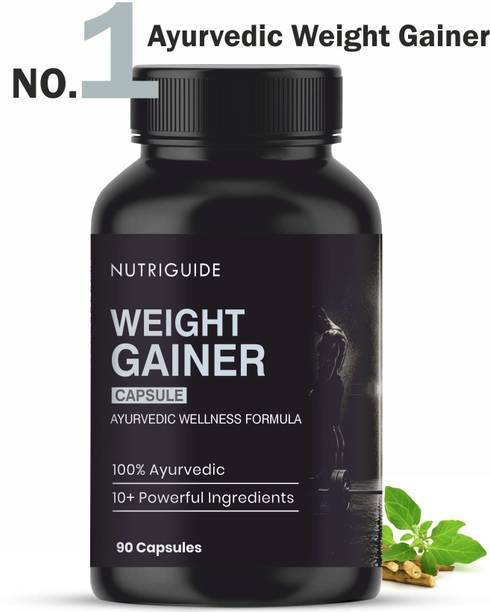 Nutri Guide New and Improved Formula Weight Gainer+ Muscle Mass Gainer I 100% Ayurvedic Weight Gainers/Mass Gainers
