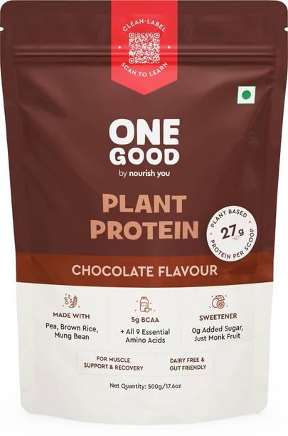 Nourish You Plant Protein Powder for Muscle Gain and Recovery | Nutrition Supplement Plant-Based Protein