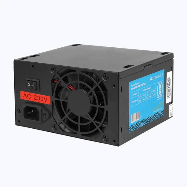 ZEBRONICS Gold Power Supply with 3X SATA connectors,with 1.2m Power Cable 450 Watts Computer PSU with 3 SATA Cables