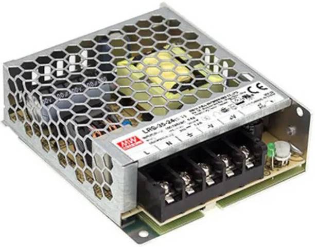 Mean Well Switching Power Supply, LRS-35-24, 24V dc, 1.5A, 36W, 1 Output 35 Watts Computer PSU with 0 SATA Cables