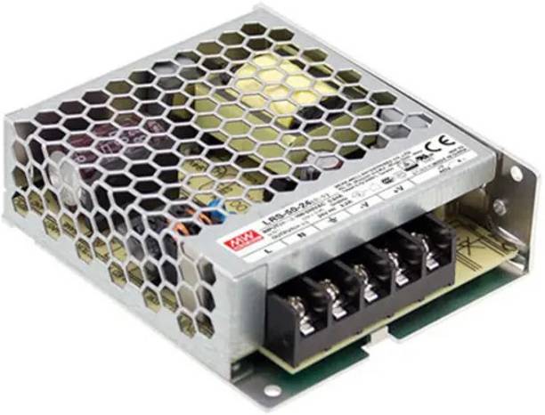 Mean Well Switching Power Supply, LRS-50-48, 48V dc, 1.1A, 52.8W, 1 Output 50 Watts Computer PSU with 0 SATA Cables