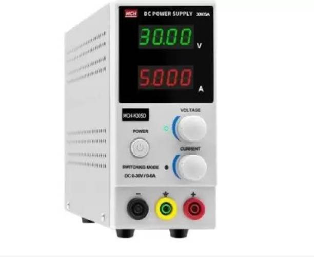 Bibox Digital DC Power Supply, 30V 5A 0.1V/0.001A, Positioner-Tune Current and Voltage 60 Watts PSU