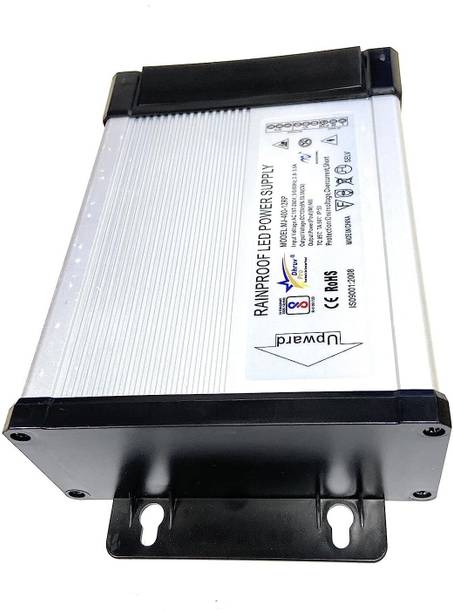 DHRUV-PRO 12V Switched Rainproof Power Supply (Silver) (12V 400W 180x120x56mm Small Body) 400 Watts Computer PSU with 4 SATA Cables