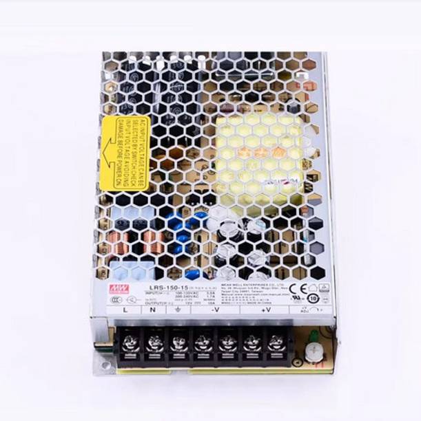 Mean Well Switching Power Supply, LRS-150-15, 15V dc, 10A, 150W, 1 Output 150 Watts Computer PSU with 0 SATA Cables