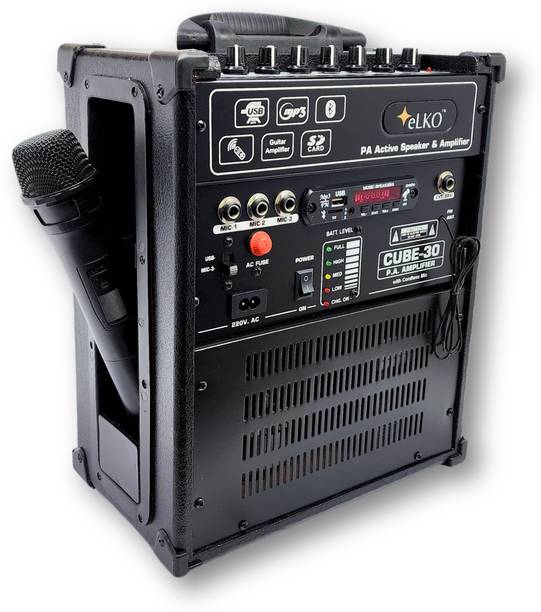 ELKO ™eLKO™C-30 Guitar Amplifier| Karaoke|Bluetooth| Portable Mic Amplifier with U.H.F Wireless Mic Indoor, Outdoor PA System