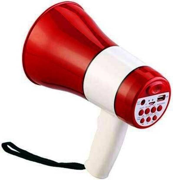 CRETO Portable Bluetooth Handheld Megaphone for Announcement with Recorder, USB and Memory Card Input Indoor, Outdoor PA System