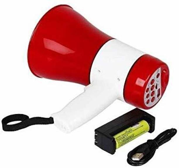 SHOPEE 30 Watts Bluetooth Handheld Megaphone with Recorder USB and Memory Card Input for Announcing; Talk; Record; Play; Siren; Music with Battery and Charger Outdoor, Indoor PA System
