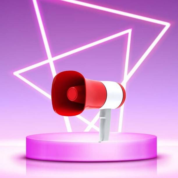 Clairbell Handheld Megaphone with Siren, Microphone & Rechargeable for Outdoor EventsA113 King Bhopu Speaker (Portable Horn)Recorder Player & Sirens With Dual BatteryU113 Outdoor PA System