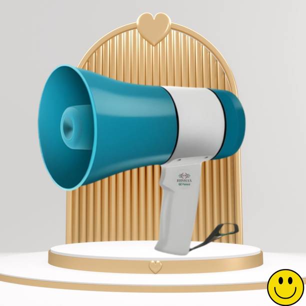 Clairbell Handheld Megaphone with Siren, Microphone & Rechargeable for Outdoor EventsA403 Megaphone Portable Megaphone Siren Loudspeaker Function &Long Battery BackupU403 Outdoor PA System