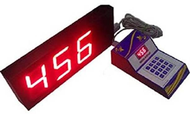 MME 4inch Digit token calling machine/token display machine big token display system(Ring Bell Model) Indoor, Outdoor PA System