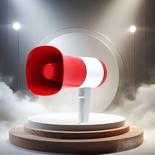 Clairbell Handheld Megaphone with Siren, Microphone & Rechargeable for Outdoor EventsB418 King Bhopu Speaker (Portable Horn)Recorder Player & Sirens With Dual BatteryY418 Outdoor PA System