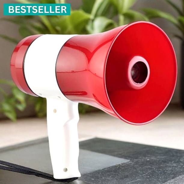 SYARA Handheld (Megaphone with Recorder) (Bhopu Talk Record Play) & Siren MusicUY609 Handheld (Megaphone) (Bhopu) Horn with USB & SD Card Port for AnnouncingIU629 Outdoor, Indoor PA System