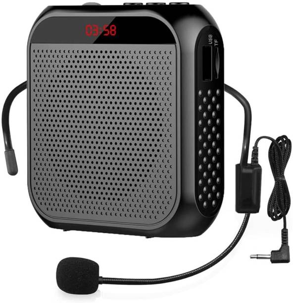 Verilux Voice Amplifier for Teachers Portable 2200 mAh Microphone Headset Set Black Flash Drive,with Strap Belt, Portable Voice Amplifier for Teachers Indoor PA System