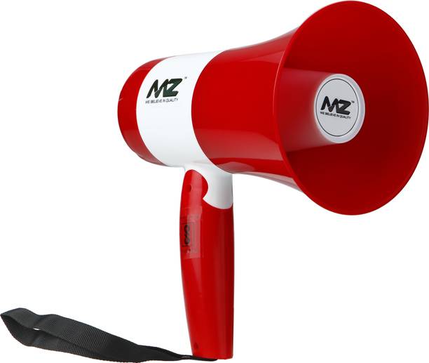 MZ MIC 11 (RECHARGEABLE HANDHELD MEGAPHONE) 75W Power, 1200mAh Battery, 500m Range with Talk/Record/Music/USB/Bluetooth/Sensor/Siren Indoor, Outdoor PA System