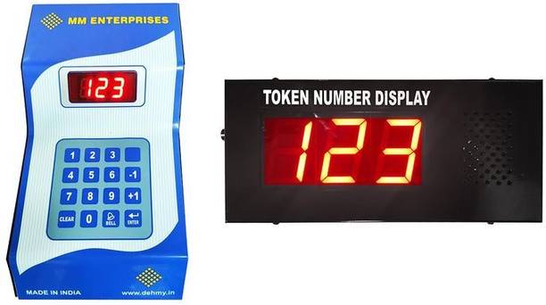 MME 3 Digit Token Display with Ring Bell 3 Digit Token Display with Ring Bell Indoor, Outdoor PA System