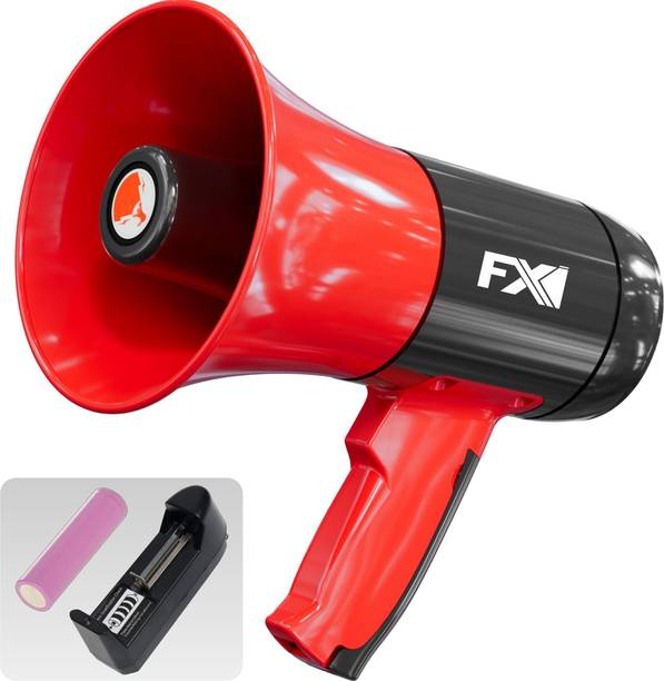 FXI MP-619 Speaker for Announcing; Talk; Record; Play; Siren; Music, USB and Memory Card Input, Handheld Bluetooth Megaphone with Battery and Charger Indoor, Outdoor PA System