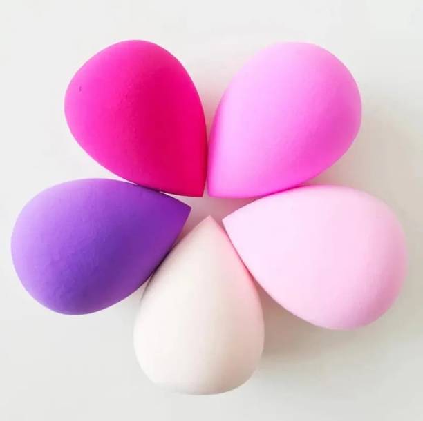 प्रो गर्ल Cute & Professional Makeup Sponge Puffs (Multicolor) (Pack of 5)