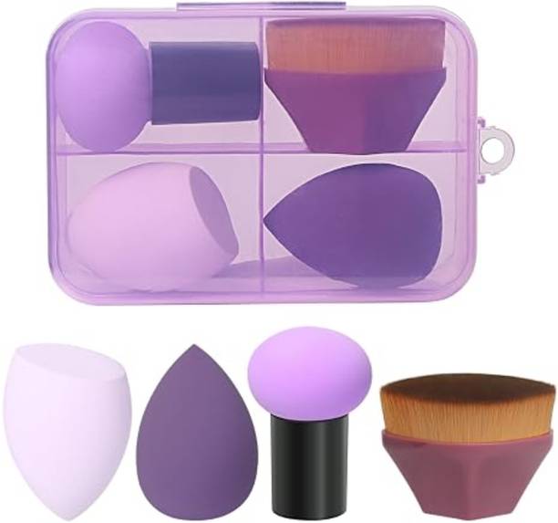 फीलहाई Makeup Foundation Brush & 3Pcs Blending Sponge Set for Face Makeup