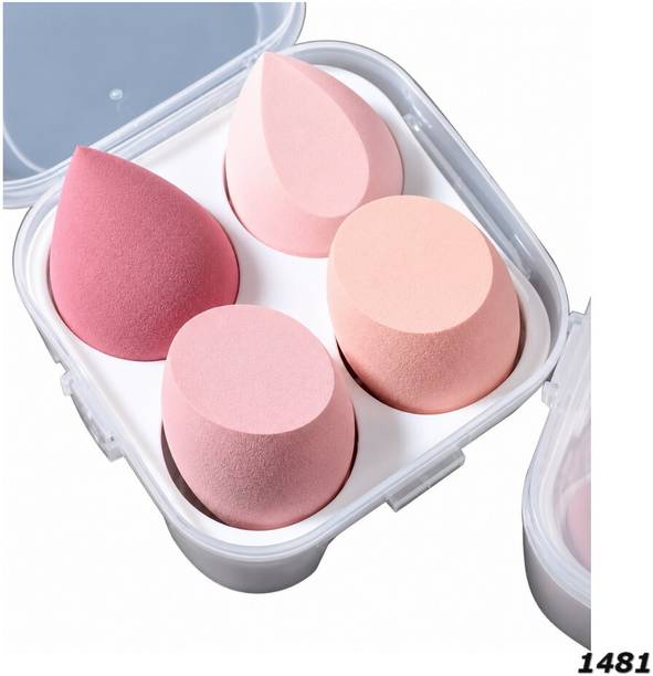 SHEFFO Makeup Sponge Puff Set of 4 for Foundation Concealer and Contour