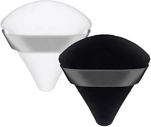 उन्तीश 2 Pc Makeup Puff Soft Powder Sponge Foundation Powder Triangle Sponge with Strap