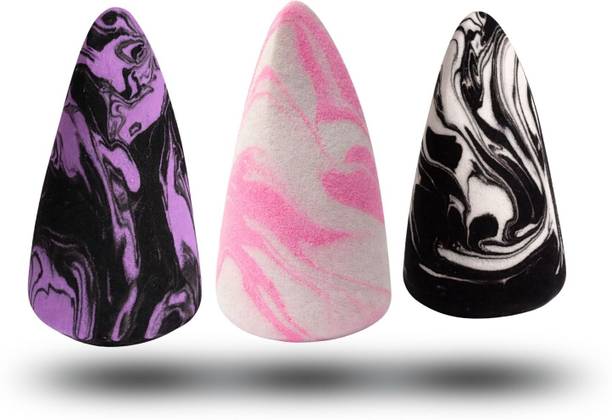 Lakyou Beauty Marble Air Blend Makeup Sponge Set | 3 Pcs Beauty Blender for Foundation