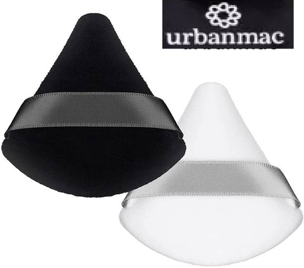 अर्बनमैक Triangle Shape Powder Puff Washable Mini Cosmetics Soft Cotton