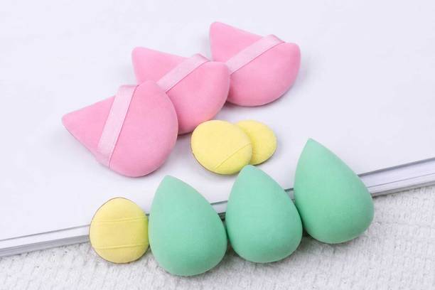 NIGRIFIX Beauty Blender Combo for Foundation & Face Powder (PACK OF 9)