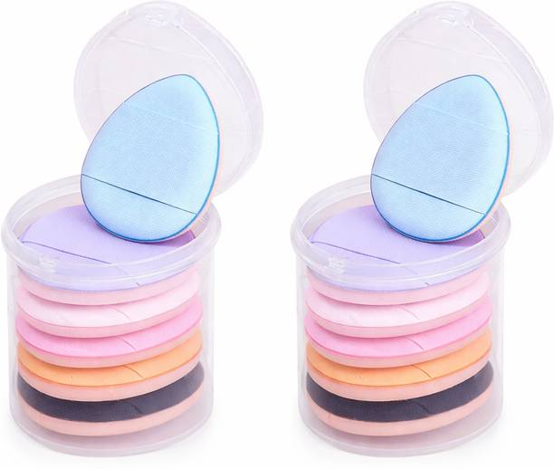 ANSHAURA Professional Mini Finger Powder Puff 12 Pcs Finger Makeup Beauty Blender Sponges