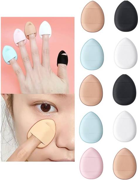 WECHARMERZ Professional 10pcs Mini Finger Make-up Foundation Sponges