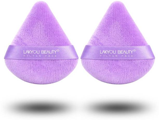 Lakyou Beauty Tear Drop Puff | Lilac Makeup Sponge Puff | Pack Of 2