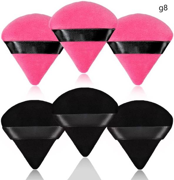 Morbee 6 Pieces Powder Puff Soft Face Triangle Makeup Puff g8