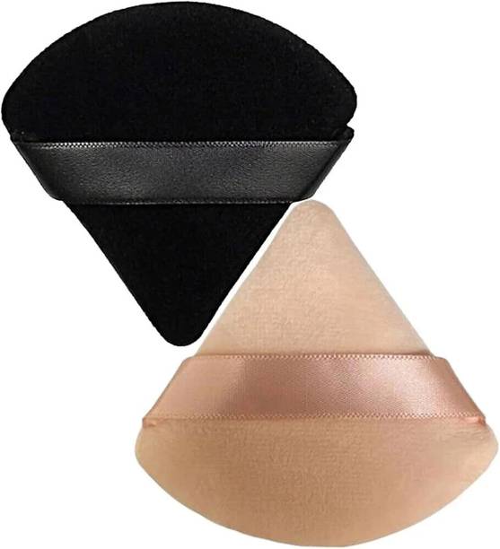 Dazzle Beauty Makeup Powder Puff, Triangular Powder Puff, Velour Setting Powder