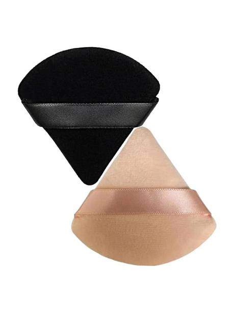 Dazzle Beauty Makeup Powder Puff, Triangular Powder Puff, Velour Setting Powder