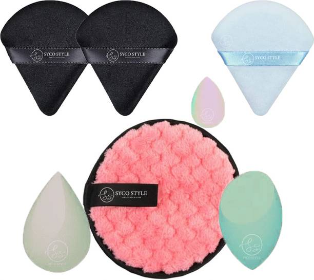 Scheibe 2 Pizza Puff, 1 Facial puff, 1 Mini and 2 Big Blender Puff Combo