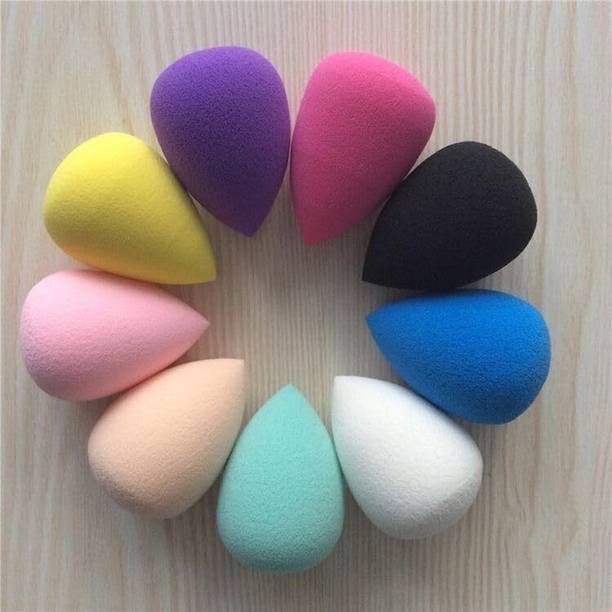 FASDG Mini Makeup Sponge Multi-colored 10 Pcs Small