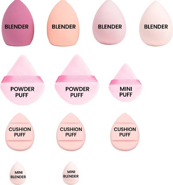 ROSESALLY Powder Puff Set Makeup Sponge Face Concealer Foundation Make-up (multicolor)