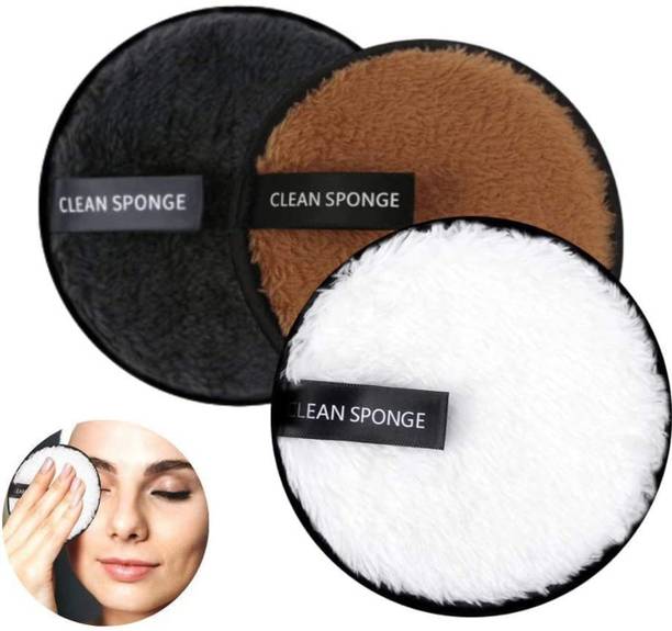 Pro Girl Reusable Multi-functional Makeup Removal Facial Cleansing Pads (Pack of 3)