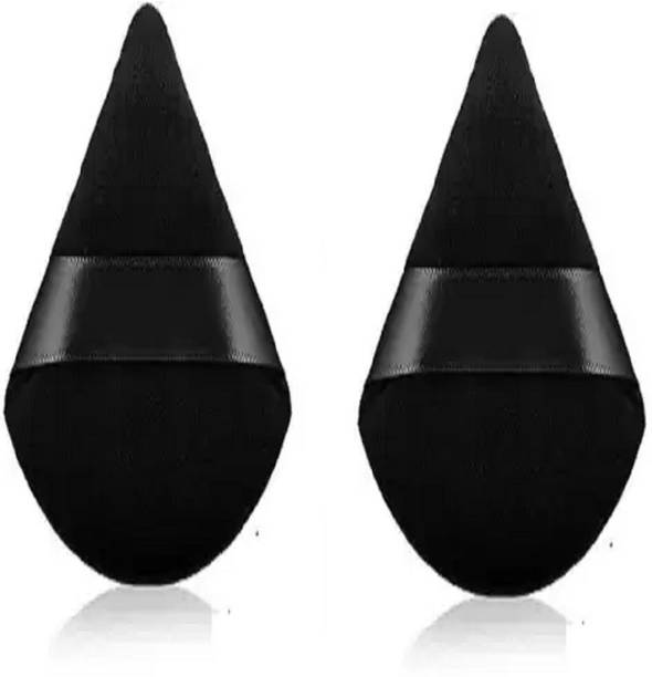 UNNTEESH 2 Pc Makeup Puff Soft Powder Sponge Foundation Powder Triangle Sponge with Strap