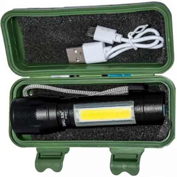 Always Rechargeable Pocket Light Zoom COB USB Charging Led Watter Proof DP Torch Pulse Generator