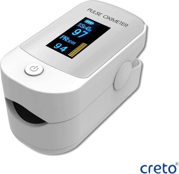 CRETO Digital Display Oximeter Heart Rate and SpO2 Level Pulse Oximeter