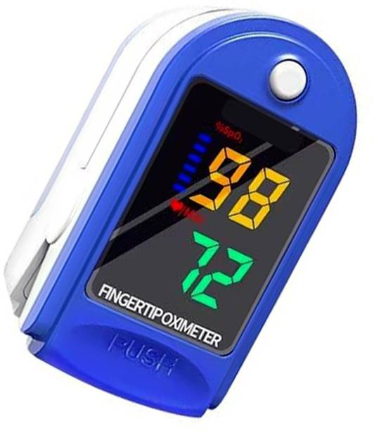 colorsole Fingertip SpO2 PR Oxygen Monitor Measuring Blue Pulse Oximeter