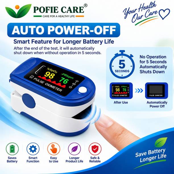 POFIE CARE Finger Tip Pulse Oximeter Saturation High Accuracy Pulse Rate Pulse Oximeter