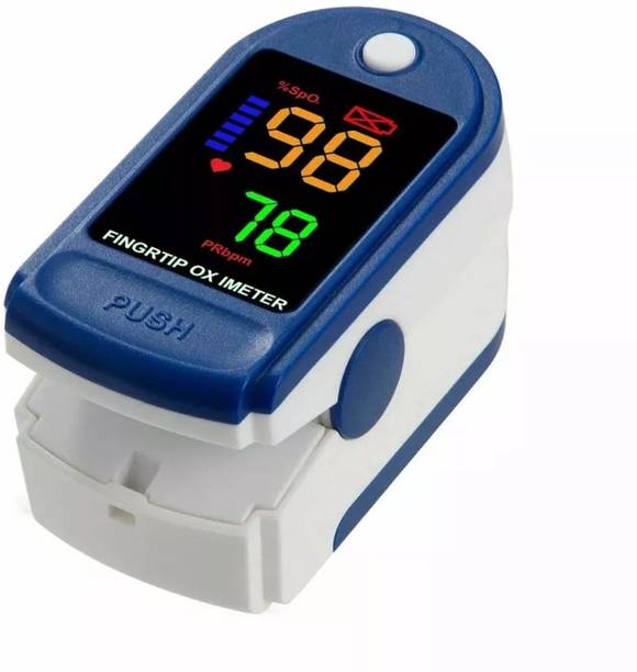 Aika Finger Tip Pulse Oximeter Meter SpO2 Heart Rate with 2 Pcs Battery Pulse Oximeter