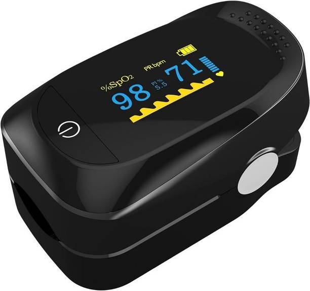 POFIE CARE Black Oximeter Pulse Rate Oxygen Count Blood Oxygen & Heart Rate Pulse Oximeter