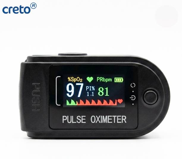 CRETO LED TFT Pulse Oximeter with Oxygen Saturation and Pulse Monitor Pulse Oximeter