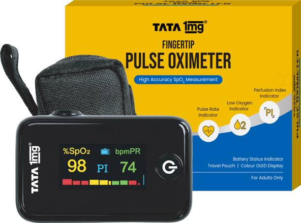 TATA 1mg Pulse Oximeter – SpO2 & Pulse Rate Monitor with OLED Display Pulse Oximeter