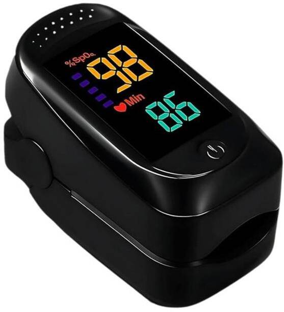 colorsole Premium Black Fingertip Oximeter | Color Display SpO2 Home Tracker Pulse Oximeter